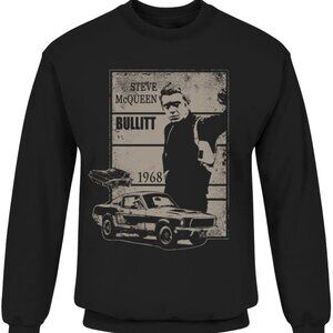 Steve McQueen Bullitt 1968 Classic Movie Graphic Sweatshirt 81